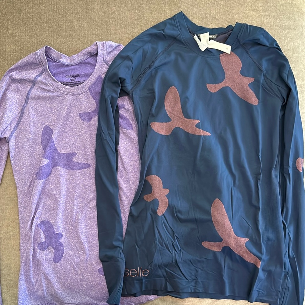 Oiselle Flyte long-sleeve tops - size small